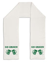 Go Green - St. Patrick's Day Green Beer Adult Fleece 64&#x22; Scarf by TooLoud-TooLoud-White-One-Size-Adult-Davson Sales