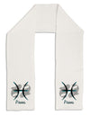 Pisces Symbol Adult Fleece 64" Scarf-TooLoud-White-One-Size-Adult-Davson Sales
