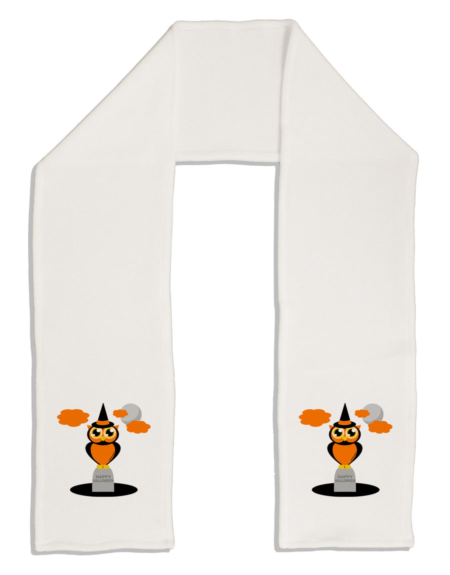 Owl Orange Adult Fleece 64&#x22; Scarf-TooLoud-White-One-Size-Adult-Davson Sales