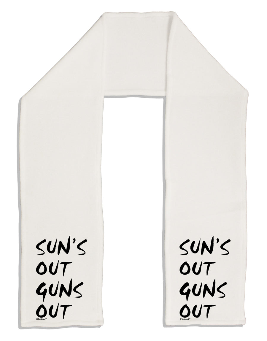 Suns Out Guns Out Adult Fleece 64&#x22; Scarf-TooLoud-White-One-Size-Adult-Davson Sales