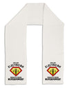 Electrician - Superpower Adult Fleece 64" Scarf-TooLoud-White-One-Size-Adult-Davson Sales