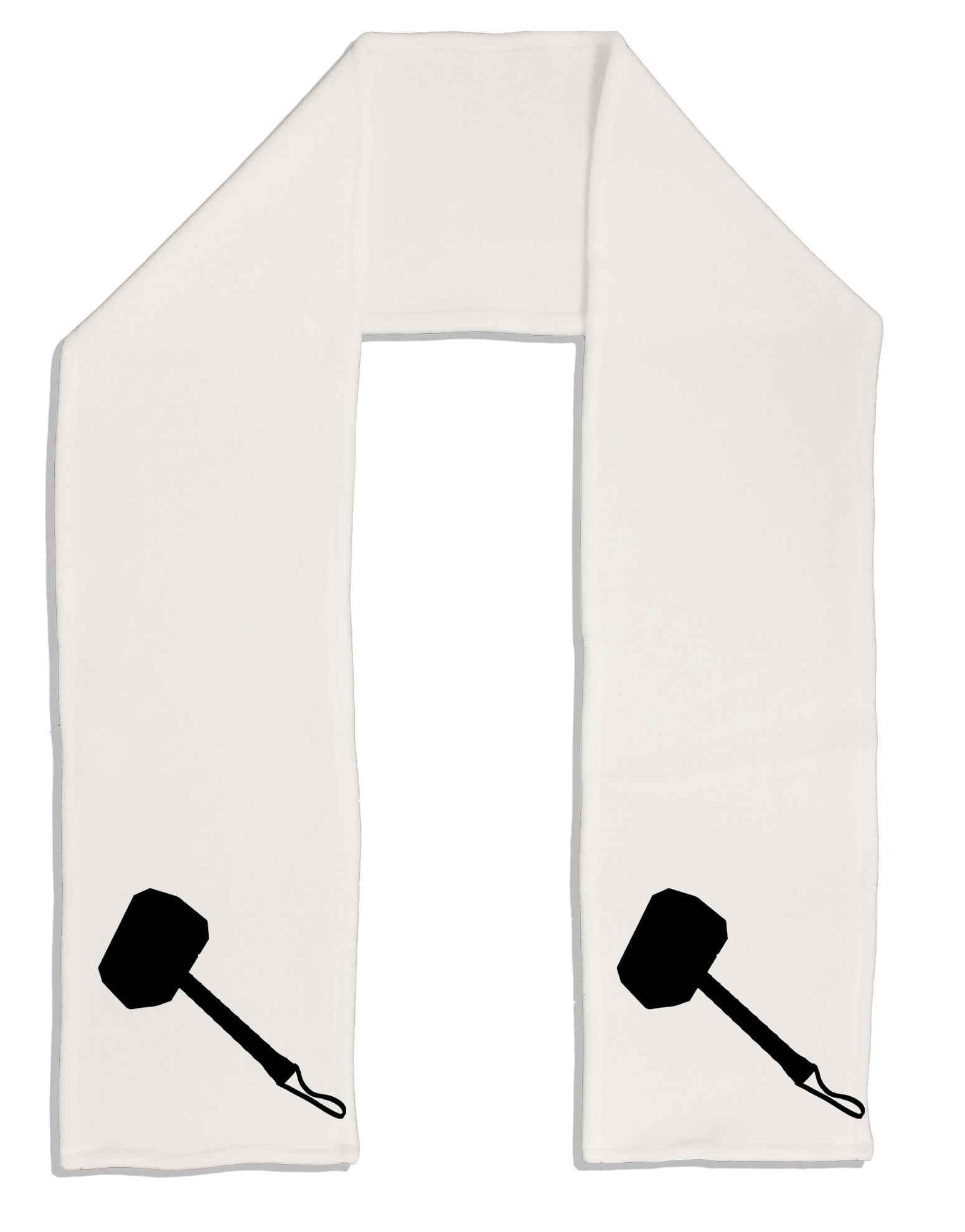 Thors Hammer Nordic Runes Lucky Odin Mjolnir Valhalla Adult Fleece 64&#x22; Scarf by TooLoud-TooLoud-White-One-Size-Adult-Davson Sales