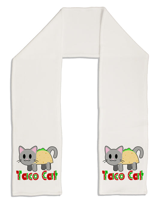 Cute Taco Cat Design Text Adult Fleece 64&#x22; Scarf by TooLoud-TooLoud-White-One-Size-Adult-Davson Sales