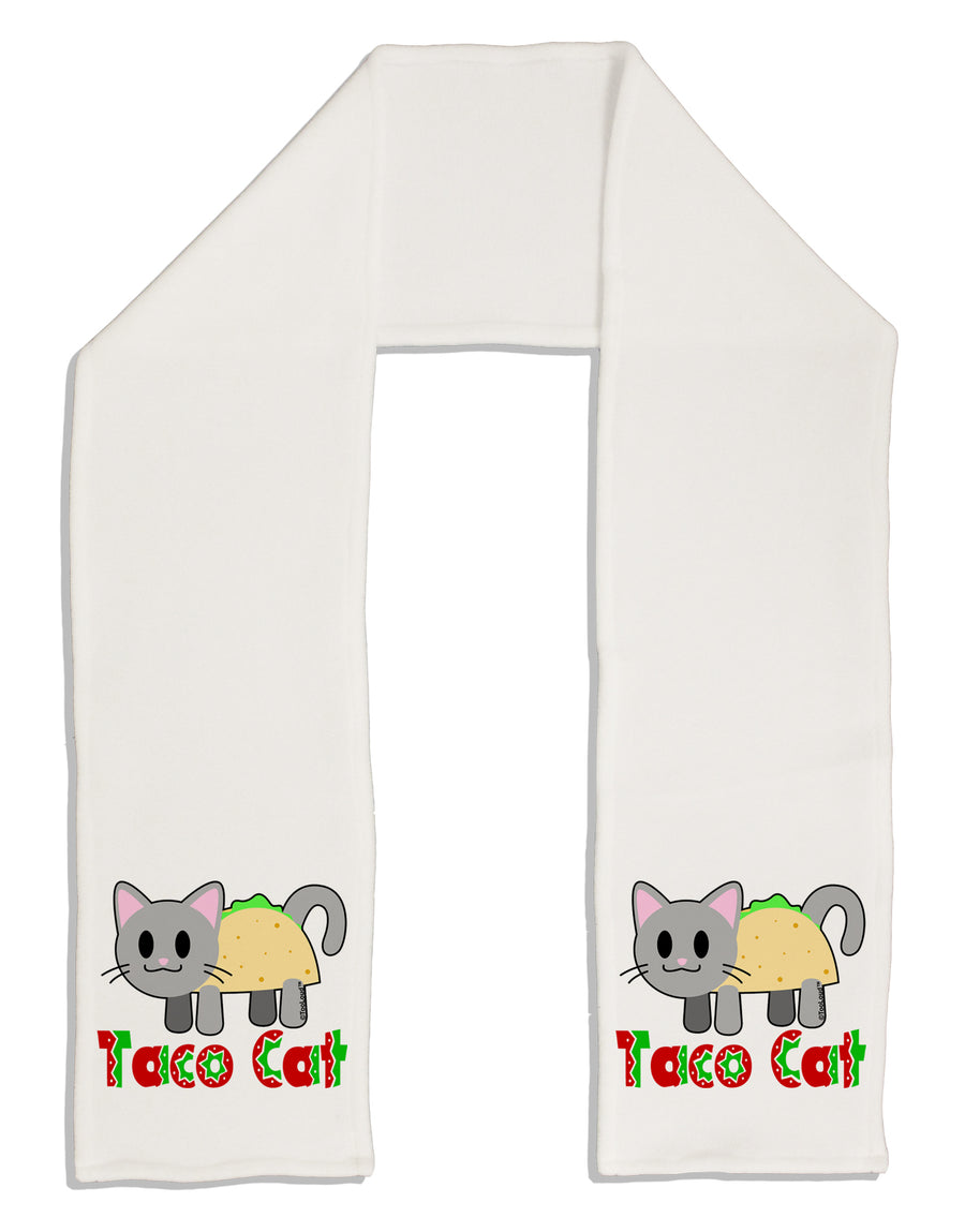 Cute Taco Cat Design Text Adult Fleece 64&#x22; Scarf by TooLoud-TooLoud-White-One-Size-Adult-Davson Sales