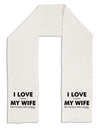 I Love My Wife Videogames Adult Fleece 64&#x22; Scarf-TooLoud-White-One-Size-Adult-Davson Sales