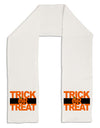 Trick or Treat Text Adult Fleece 64&#x22; Scarf-TooLoud-White-One-Size-Adult-Davson Sales