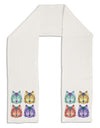 Geometric Wolf Head Pop Art Adult Fleece 64&#x22; Scarf-TooLoud-White-One-Size-Adult-Davson Sales