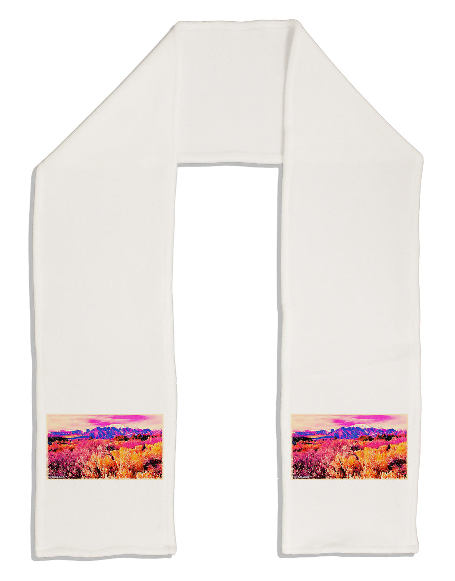 Colorful Colorado Mountains Adult Fleece 64&#x22; Scarf-TooLoud-White-One-Size-Adult-Davson Sales