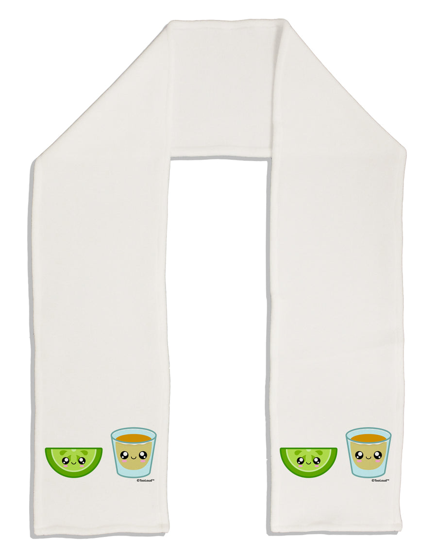 Cute Tequila Shot and Lime Wedge Adult Fleece 64&#x22; Scarf by TooLoud-TooLoud-White-One-Size-Adult-Davson Sales