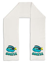 Blue Tang Fish - Smile Adult Fleece 64&#x22; Scarf-TooLoud-White-One-Size-Adult-Davson Sales