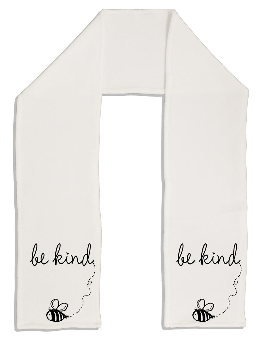 TooLoud Be Kind Adult Fleece 64 Inch Scarf-Scarves-TooLoud-White-One-Size-Adult-Davson Sales