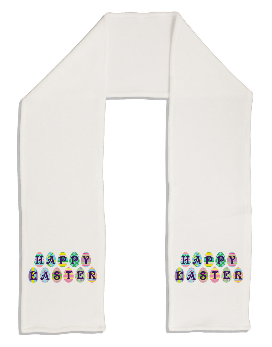 Easter Eggs Happy Easter Adult Fleece 64&#x22; Scarf-TooLoud-White-One-Size-Adult-Davson Sales