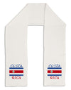 Costa Rica Flag Adult Fleece 64&#x22; Scarf-TooLoud-White-One-Size-Adult-Davson Sales