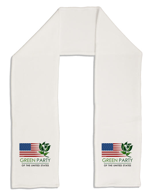 Green Party US Flag Adult Fleece 64&#x22; Scarf-TooLoud-White-One-Size-Adult-Davson Sales