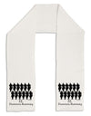 Twelve Drummers Drumming Text Adult Fleece 64&#x22; Scarf-TooLoud-White-One-Size-Adult-Davson Sales