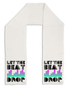 Let the Beat Drop Design Adult Fleece 64&#x22; Scarf by TooLoud-TooLoud-White-One-Size-Adult-Davson Sales