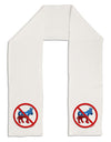 Distressed No Democrats Sign Adult Fleece 64&#x22; Scarf-TooLoud-White-One-Size-Adult-Davson Sales