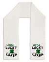 Little Lucky Charm Adult Fleece 64&#x22; Scarf-TooLoud-White-One-Size-Adult-Davson Sales