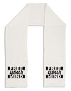 Free Your Mind Text Adult Fleece 64&#x22; Scarf-TooLoud-White-One-Size-Adult-Davson Sales