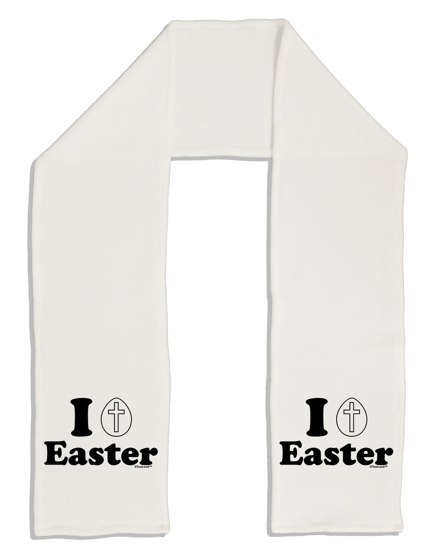 I Egg Cross Easter Design Adult Fleece 64&#x22; Scarf by TooLoud-TooLoud-White-One-Size-Adult-Davson Sales