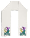 Unicorn Attitude Adult Fleece 64 Inch Scarf-Scarves-TooLoud-White-One-Size-Adult-Davson Sales
