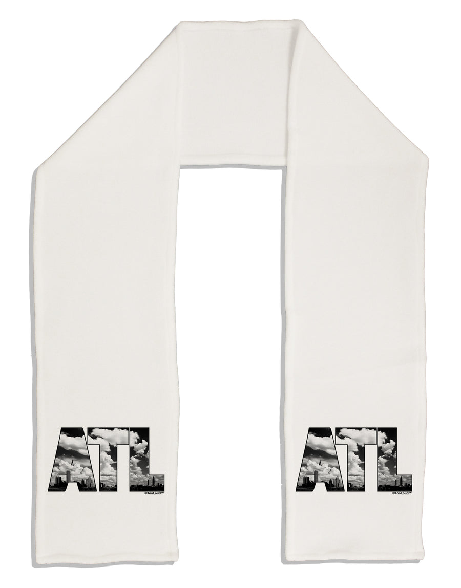 ATL Atlanta Text Adult Fleece 64&#x22; Scarf by TooLoud-TooLoud-White-One-Size-Adult-Davson Sales