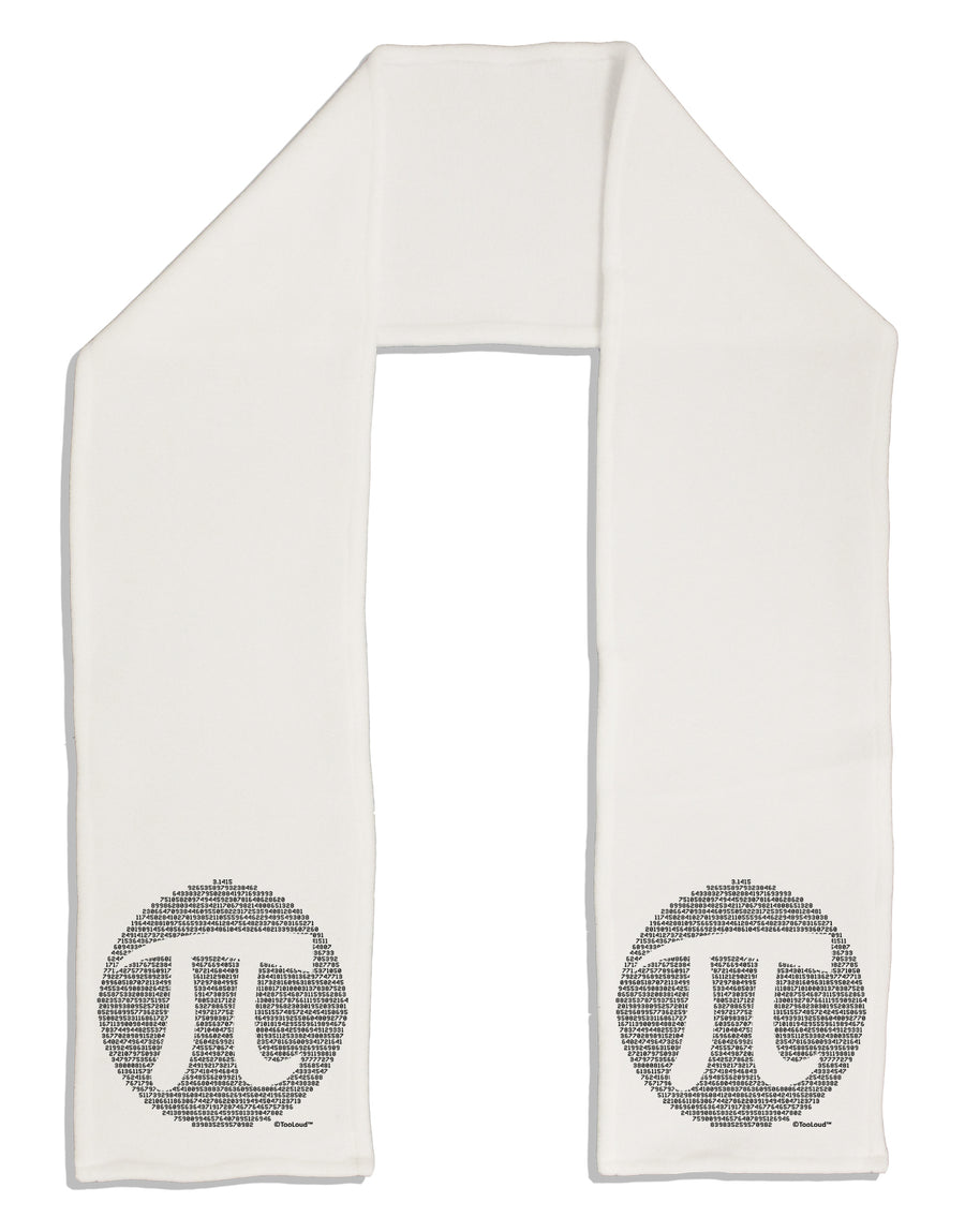 Pi Day Design - Pi Circle Cutout Adult Fleece 64&#x22; Scarf by TooLoud-TooLoud-White-One-Size-Adult-Davson Sales