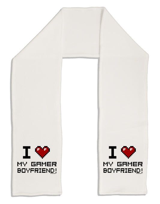 I Heart My Gamer Boyfriend Adult Fleece 64&#x22; Scarf-TooLoud-White-One-Size-Adult-Davson Sales