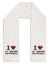 I Heart My Gamer Boyfriend Adult Fleece 64&#x22; Scarf-TooLoud-White-One-Size-Adult-Davson Sales