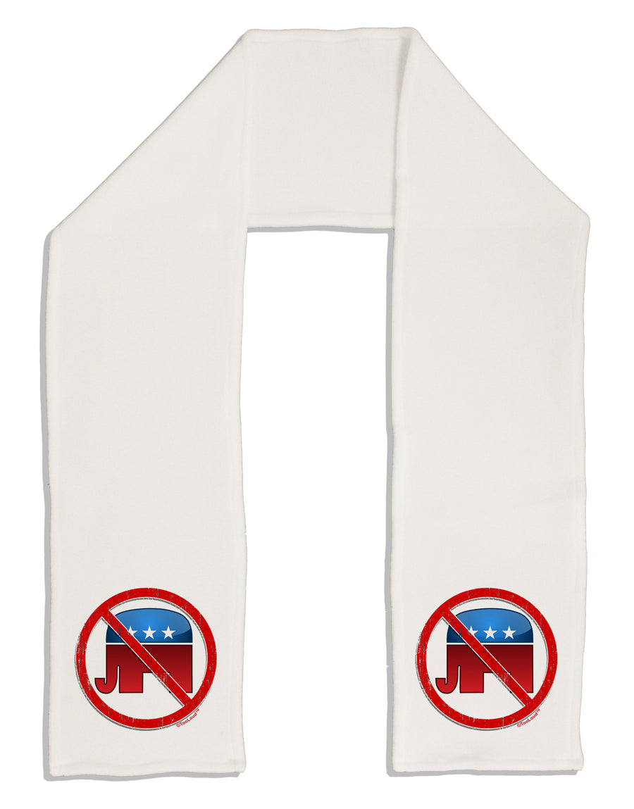 Distressed No Republicans Sign Adult Fleece 64&#x22; Scarf-TooLoud-White-One-Size-Adult-Davson Sales