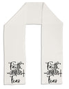 Faith Conquers Fear Adult Fleece 64 Inch Scarf-Scarves-TooLoud-White-One-Size-Adult-Davson Sales