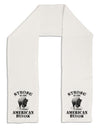 Strong Bison Text Adult Fleece 64&#x22; Scarf-TooLoud-White-One-Size-Adult-Davson Sales