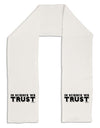 In Science We Trust Text Adult Fleece 64" Scarf-TooLoud-White-One-Size-Adult-Davson Sales
