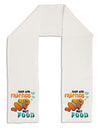 Fish Are Friends Not Food Adult Fleece 64&#x22; Scarf-TooLoud-White-One-Size-Adult-Davson Sales