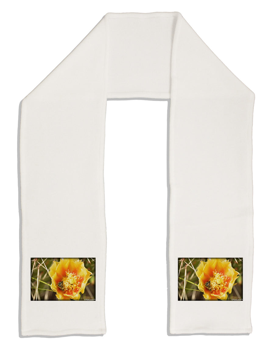 Bee Cactus Adult Fleece 64&#x22; Scarf-TooLoud-White-One-Size-Adult-Davson Sales