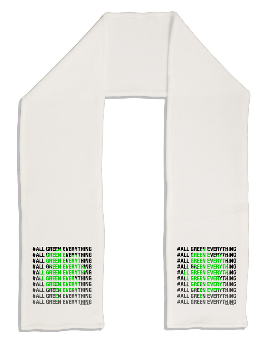 All Green Everything Clover Adult Fleece 64&#x22; Scarf-TooLoud-White-One-Size-Adult-Davson Sales