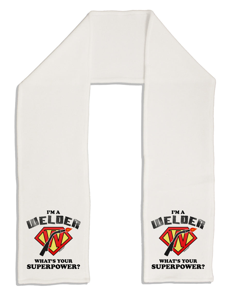 TooLoud Welder - Superpower Adult Fleece 64" Scarf-TooLoud-White-One-Size-Adult-Davson Sales