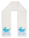 It's a Boy - Baby Boy Carriage Adult Fleece 64&#x22; Scarf-TooLoud-White-One-Size-Adult-Davson Sales