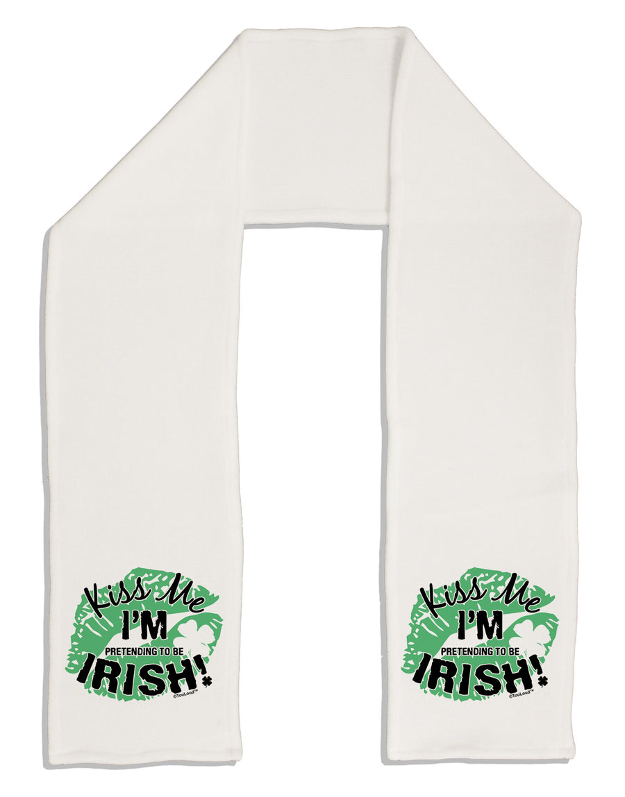 I'm Pretending To Be Irish Adult Fleece 64&#x22; Scarf-TooLoud-White-One-Size-Adult-Davson Sales