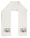 Helicopter Sketch Adult Fleece 64&#x22; Scarf-TooLoud-White-One-Size-Adult-Davson Sales