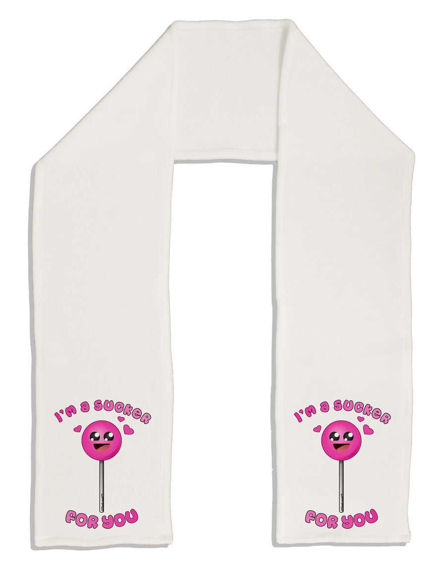 Sucker For You Adult Fleece 64&#x22; Scarf-TooLoud-White-One-Size-Adult-Davson Sales