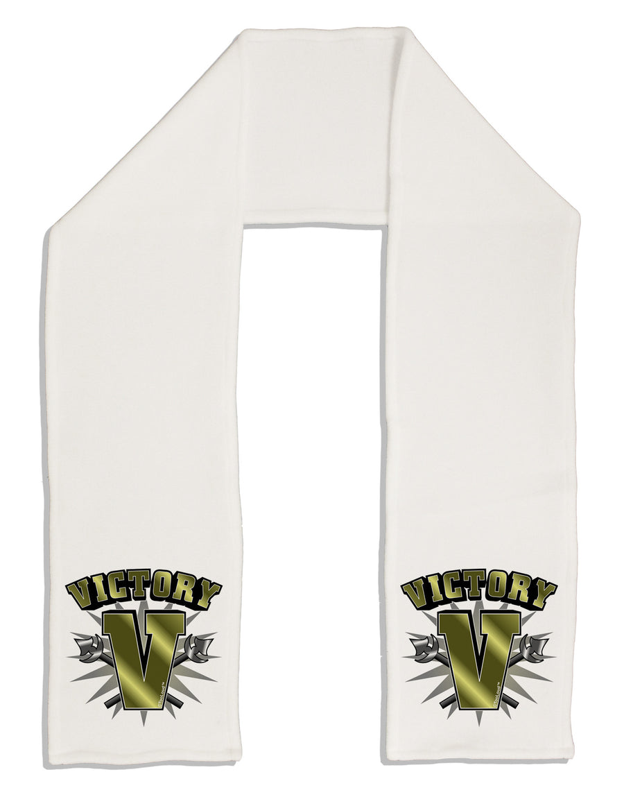 Victory V Adult Fleece 64&#x22; Scarf-TooLoud-White-One-Size-Adult-Davson Sales