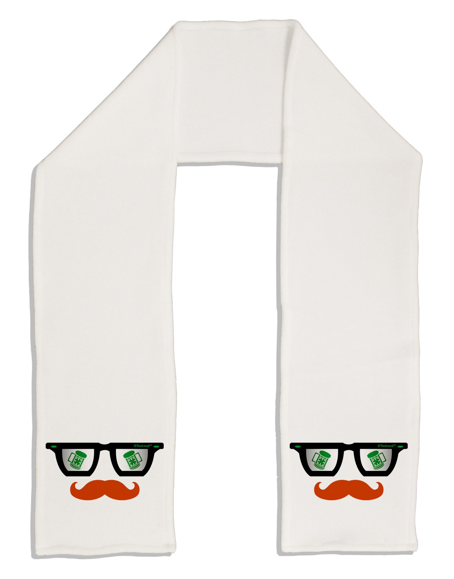 St. Patrick's Day Beer Glasses Design Adult Fleece 64&#x22; Scarf by TooLoud-TooLoud-White-One-Size-Adult-Davson Sales