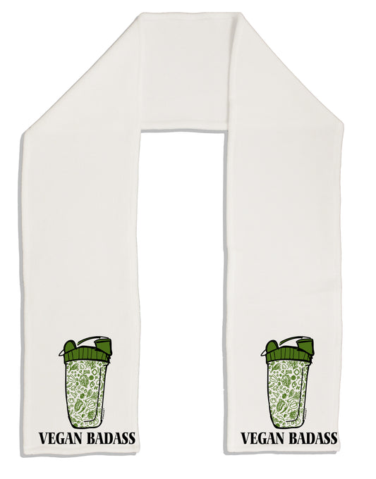 Vegan Badass Bottle Print Adult Fleece 64 Inch Scarf-Scarves-TooLoud-White-One-Size-Adult-Davson Sales