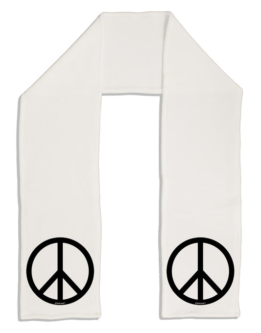 Peace Sign Symbol Adult Fleece 64&#x22; Scarf-TooLoud-White-One-Size-Adult-Davson Sales