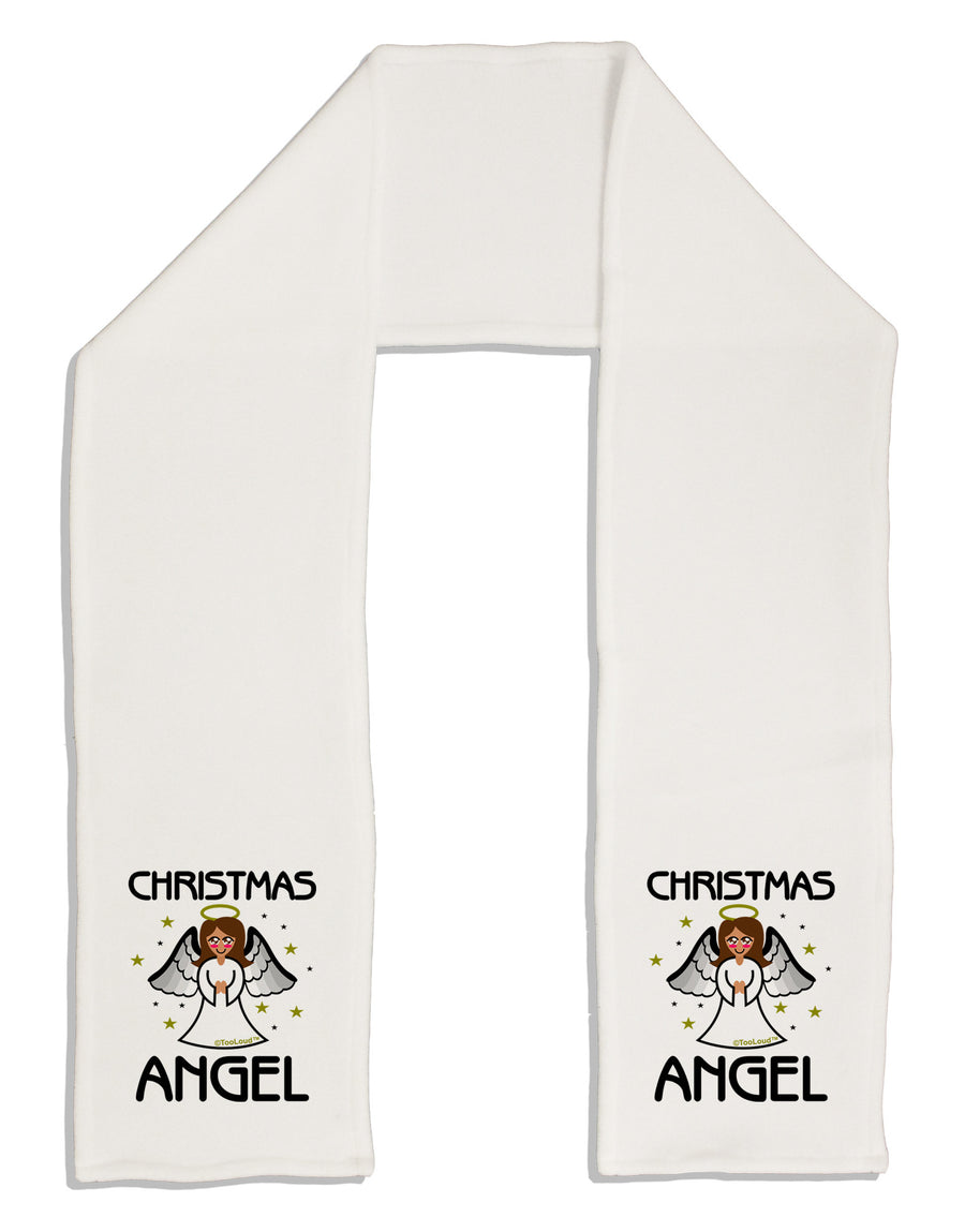 Christmas Angel Adult Fleece 64&#x22; Scarf-TooLoud-White-One-Size-Adult-Davson Sales