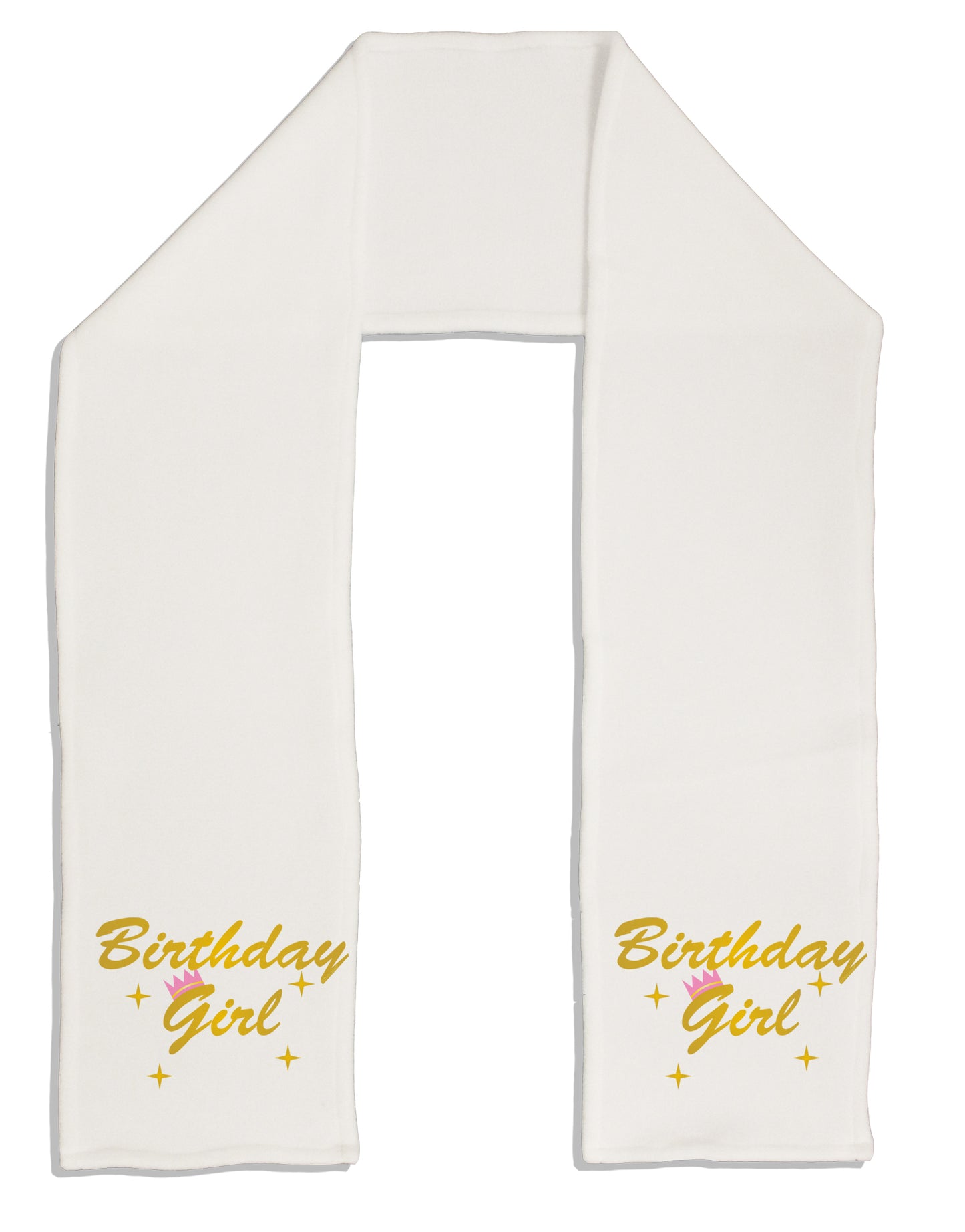 Birthday Girl Text Adult Fleece 64&#x22; Scarf by TooLoud-TooLoud-White-One-Size-Adult-Davson Sales