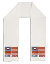 American Bacon Flag - Stars and Strips Adult Fleece 64&#x22; Scarf-TooLoud-White-One-Size-Adult-Davson Sales