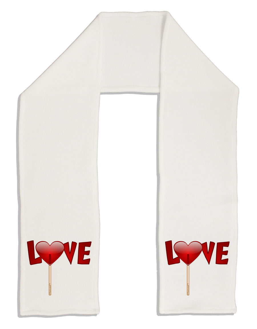 Love Lollipop Adult Fleece 64&#x22; Scarf-TooLoud-White-One-Size-Adult-Davson Sales