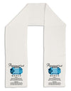 Birthstone Aquamarine Adult Fleece 64&#x22; Scarf-TooLoud-White-One-Size-Adult-Davson Sales